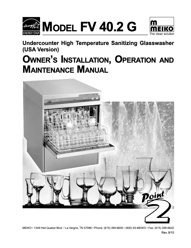 Imagen de la primera página del manual del dispositivo FV 40.2 G