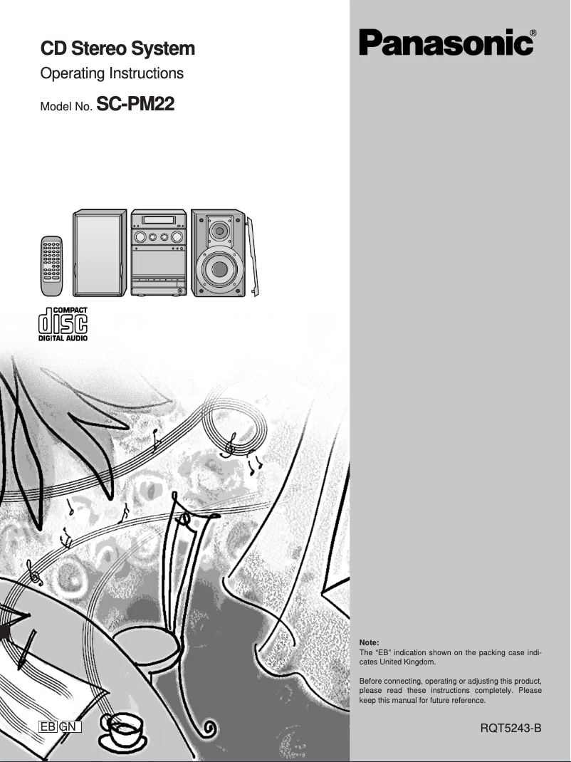 Página nº 1 - Manual de usuario Panasonic SC-PM22