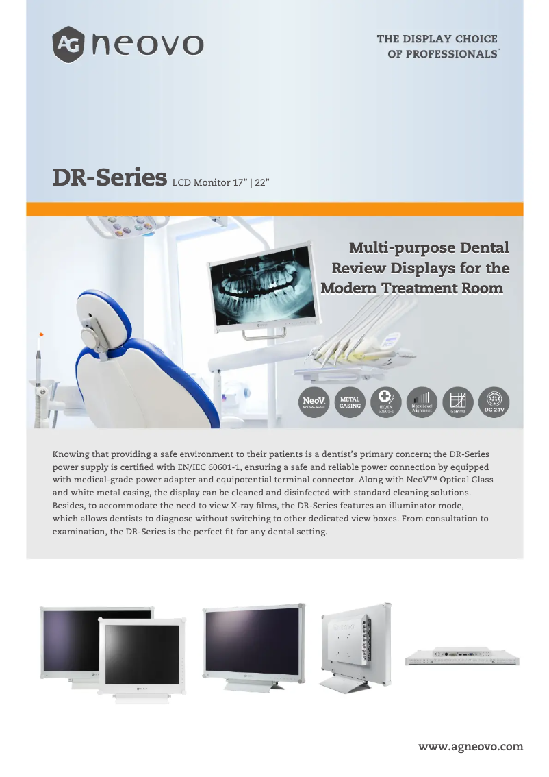 Imagen de la primera página del manual del dispositivo DR-17G