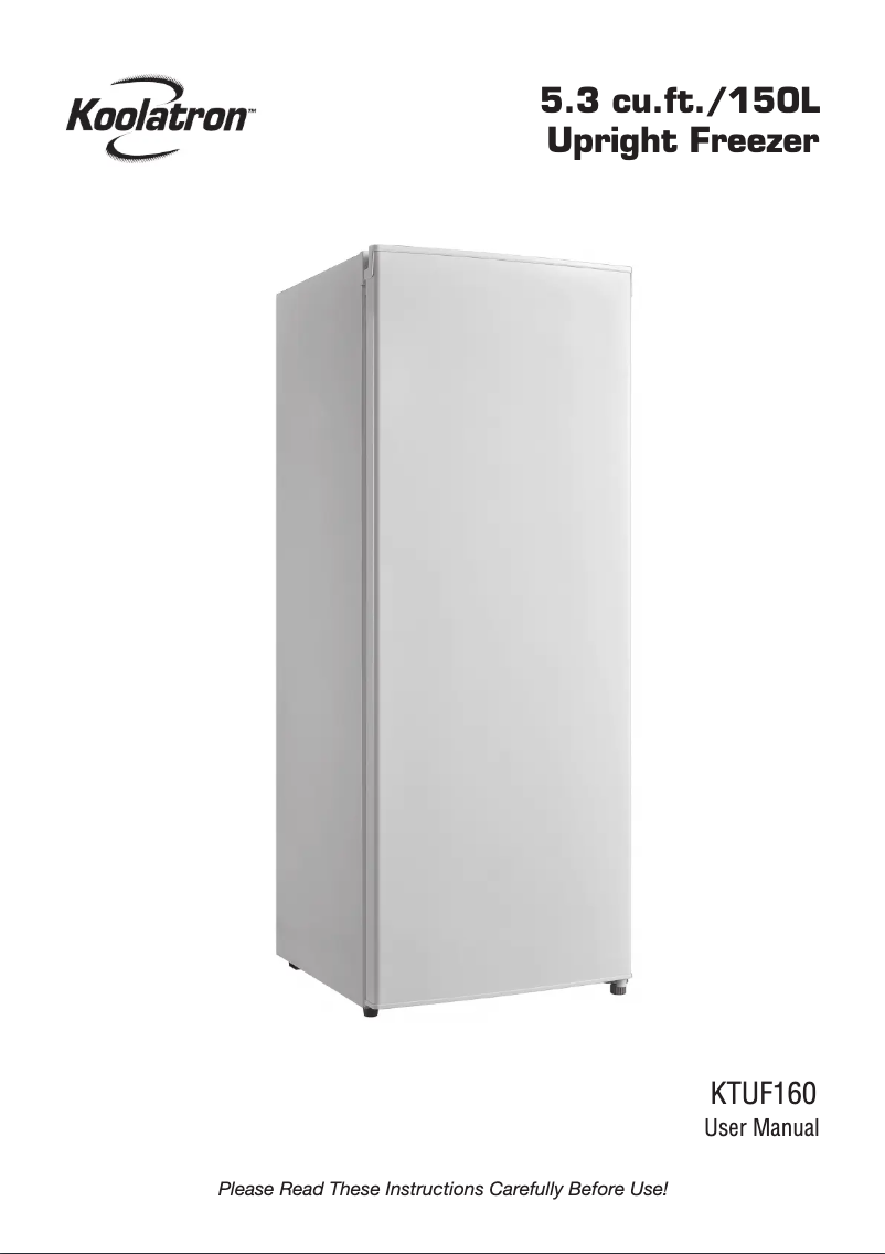Página 1 del manual Manual de usuario Koolatron KTUF160