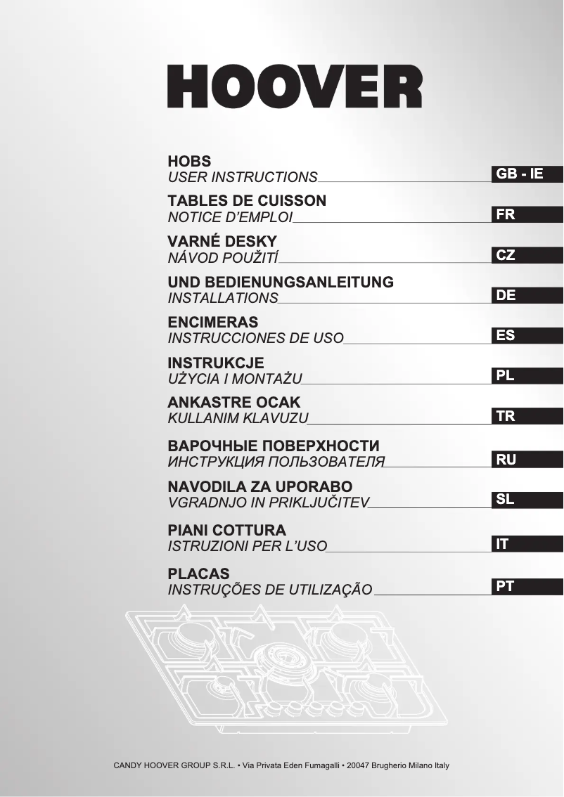 Imagen de la primera página del manual del dispositivo HGH 75SQDX