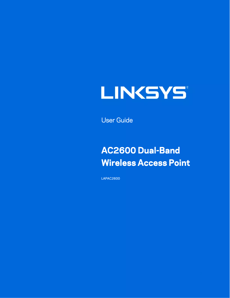 Imagen de la primera página del manual del dispositivo LAPAC2600