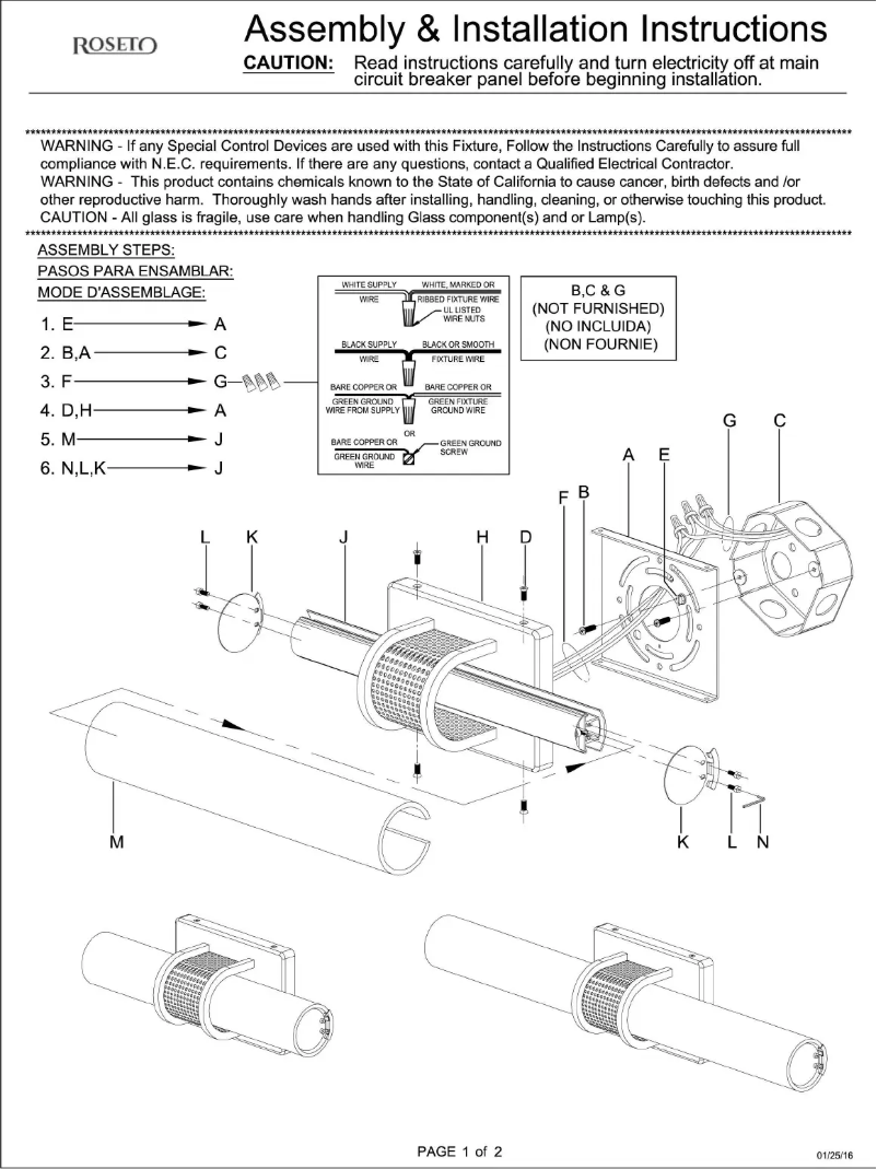 Imagen de la primera página del manual del dispositivo Samantha PBF9982BN