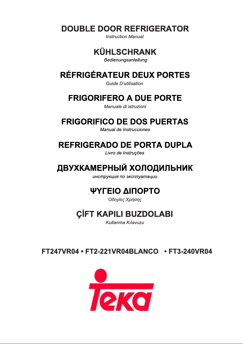 Imagen de la primera página del manual del dispositivo FT2 47 VR04