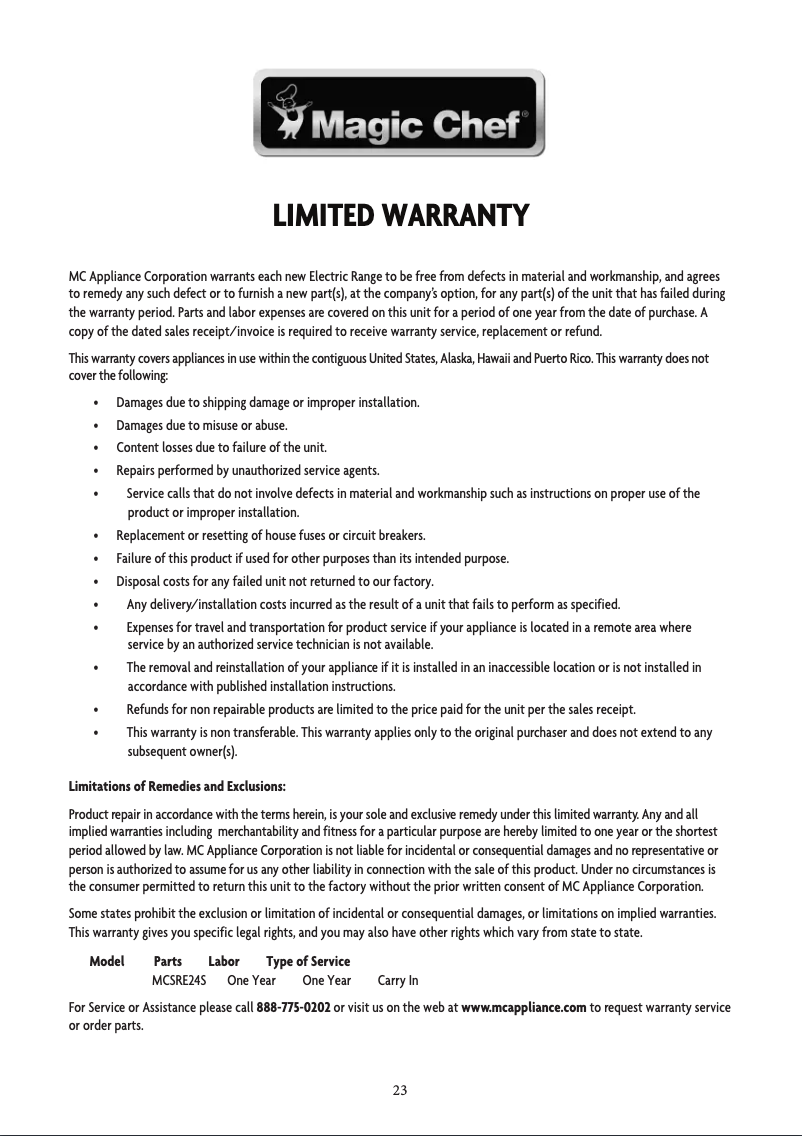 Imagen de la primera página del manual del dispositivo MCSRE24S