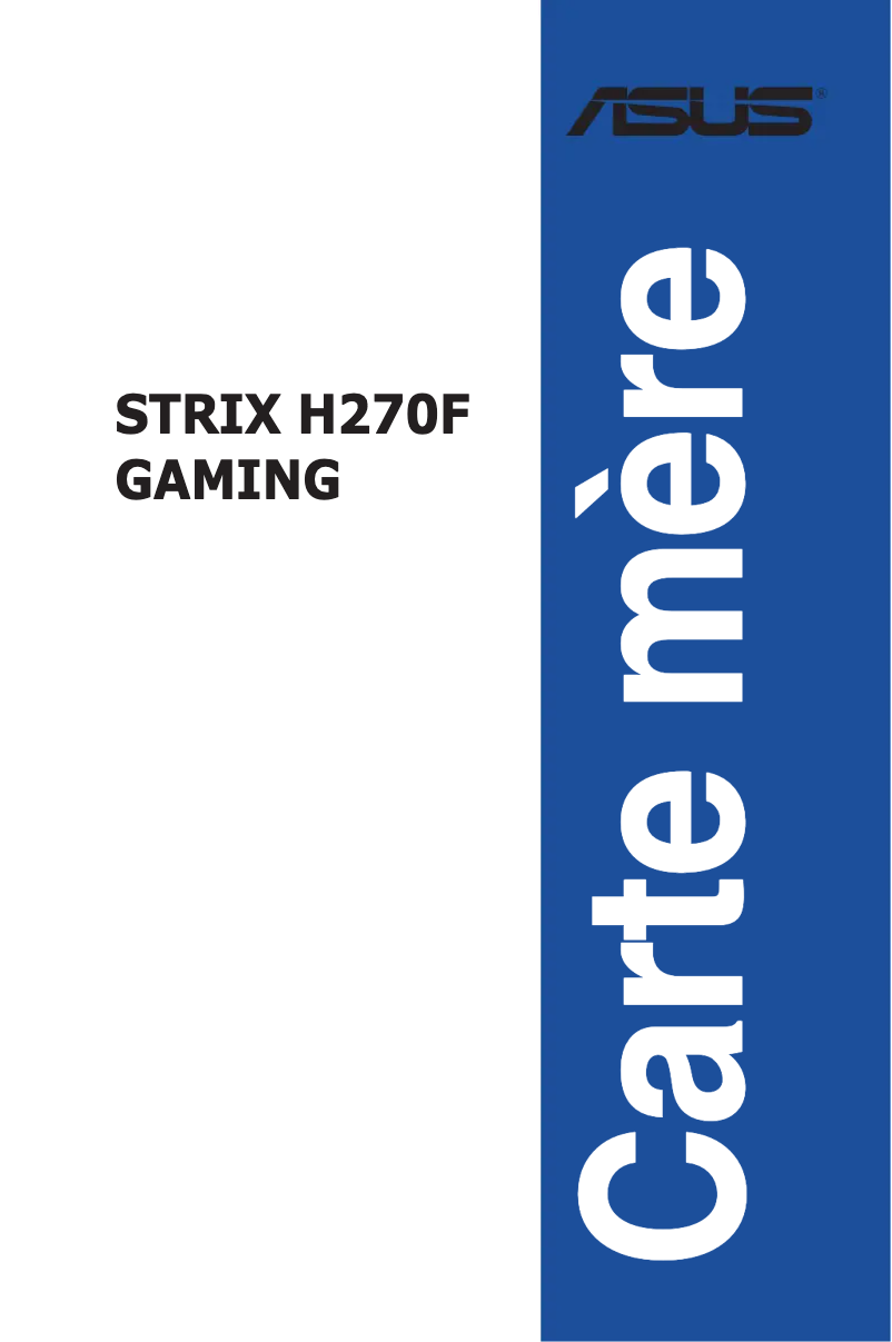 Página nº 1 - Manual de usuario Asus ROG STRIX H270F GAMING