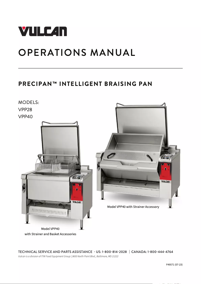 Página 1 del manual Manual de usuario Vulcan VPP40