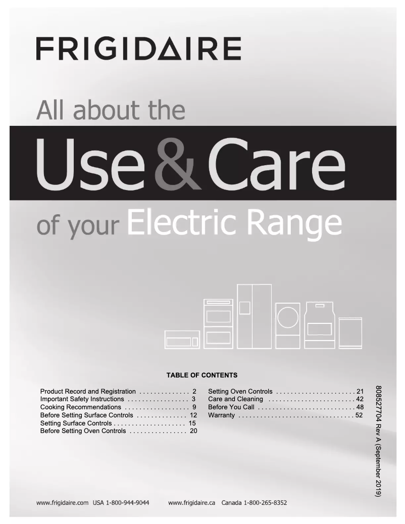 Imagen de la primera página del manual del dispositivo GCRE3060AD