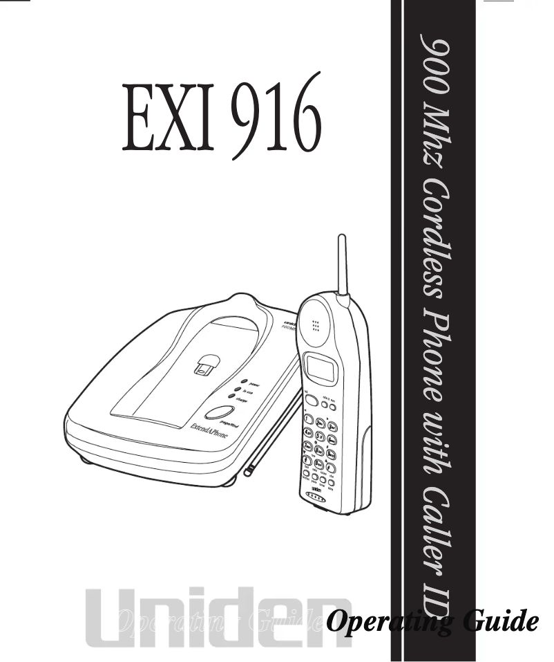 Imagen de la primera página del manual del dispositivo EXI 916