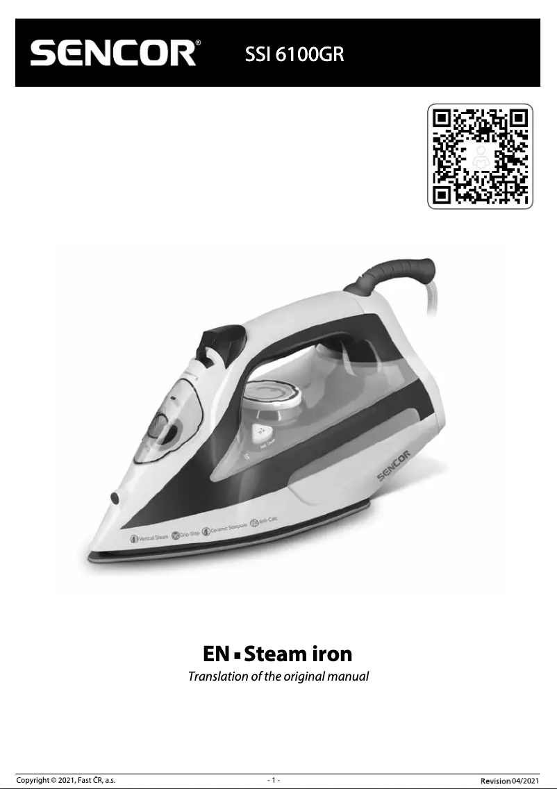 Imagen de la primera página del manual del dispositivo SSI 6100GR