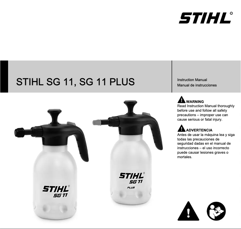 Imagen de la primera página del manual del dispositivo SG 11