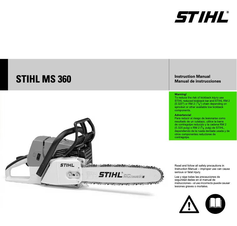 Página 1 del manual Manual de usuario Stihl MS 360