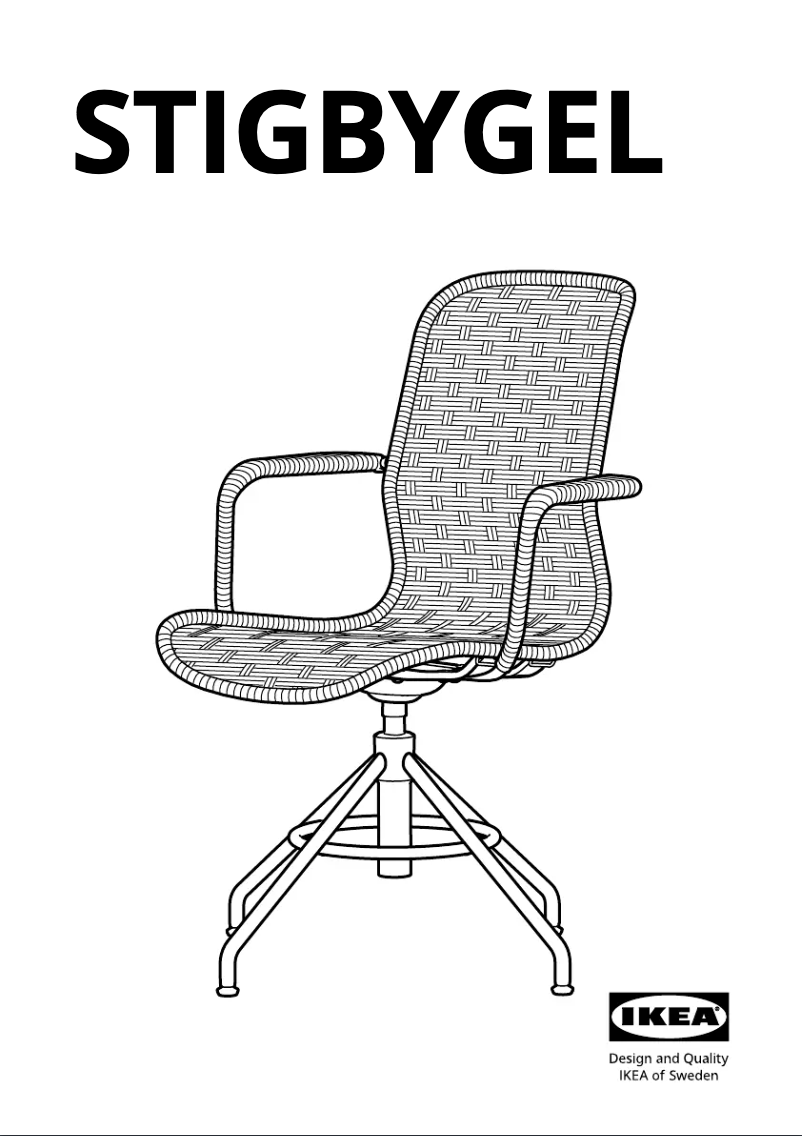 Imagen de la primera página del manual del dispositivo STIGBYGEL 005.711.94