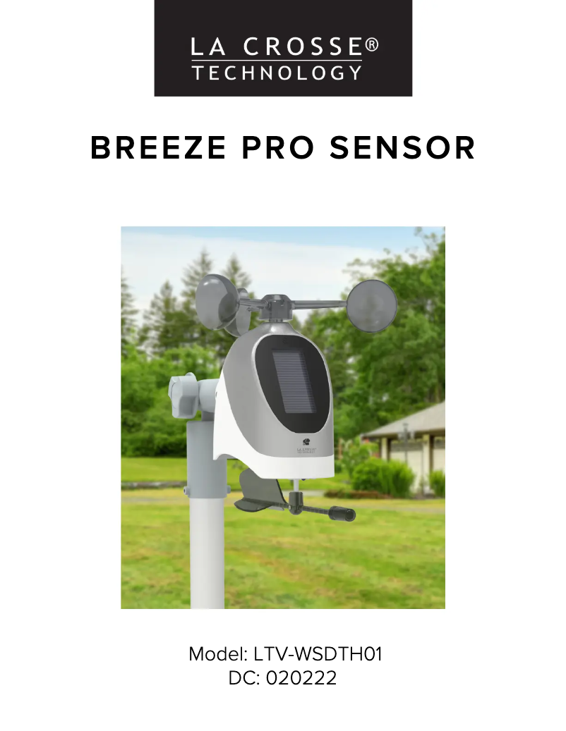 Página nº 1 - Manual de usuario La Crosse Technology LTV-WSDTH01