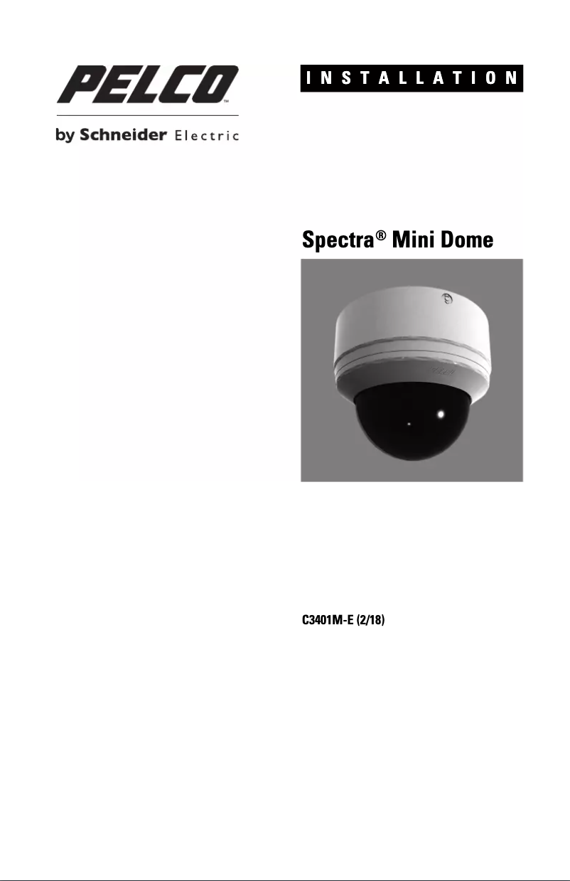 Imagen de la primera página del manual del dispositivo Spectra SD5-B1