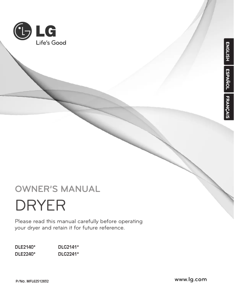 Página 1 del manual Manual de usuario LG DLE2240W