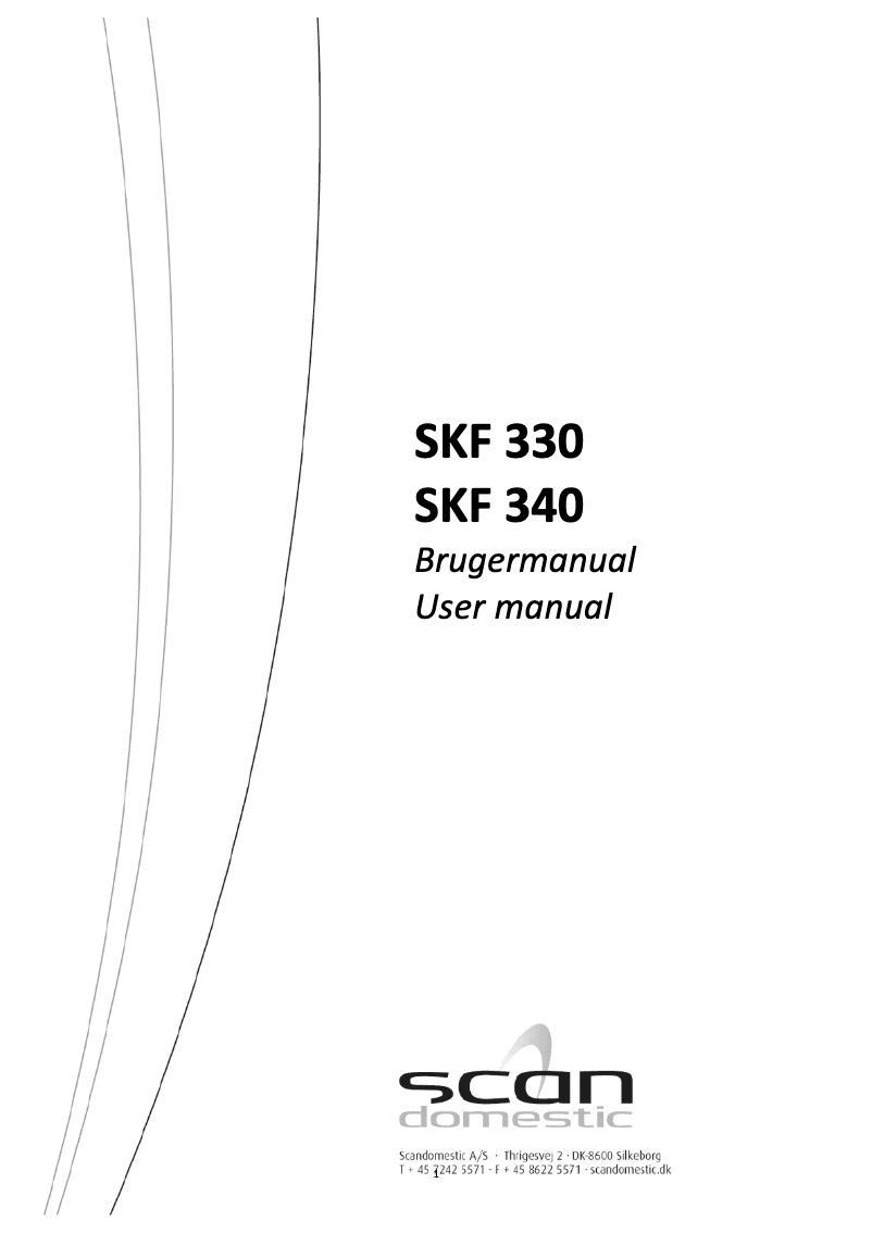 Página 1 del manual Manual de usuario Scandomestic SKF 330