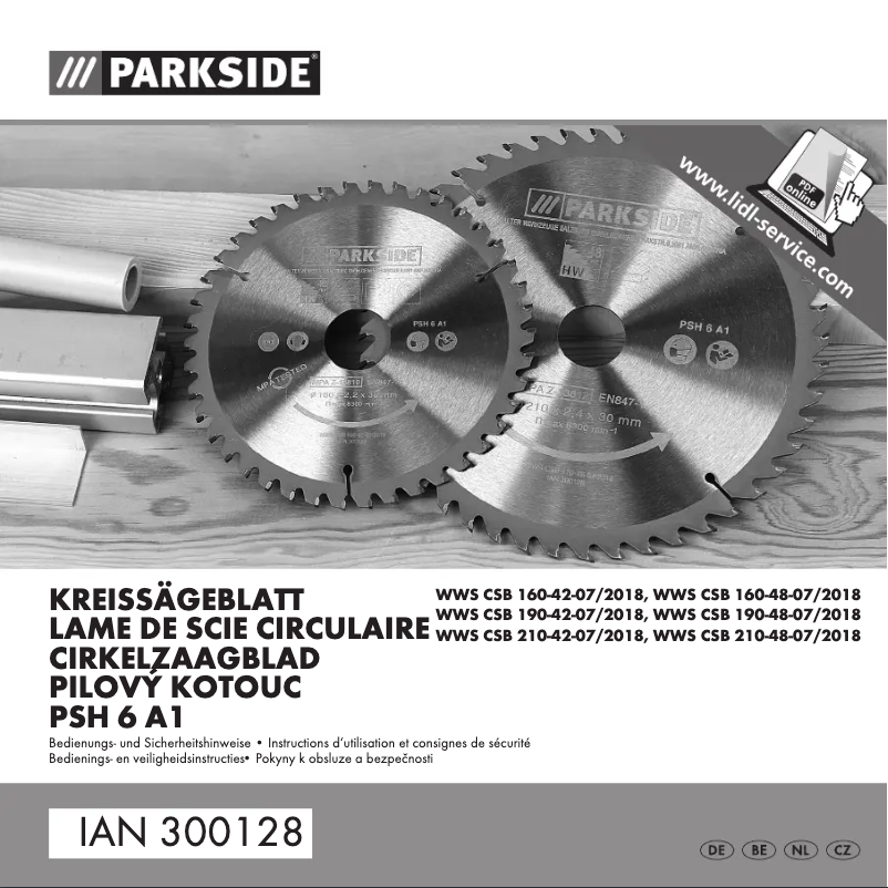 Página 1 del manual Manual de usuario Parkside PSH 6 A1