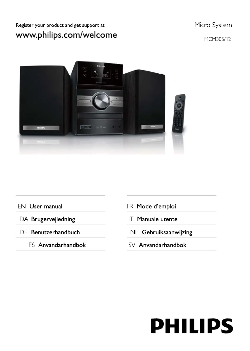 Página 1 del manual Manual de usuario Philips MCM305