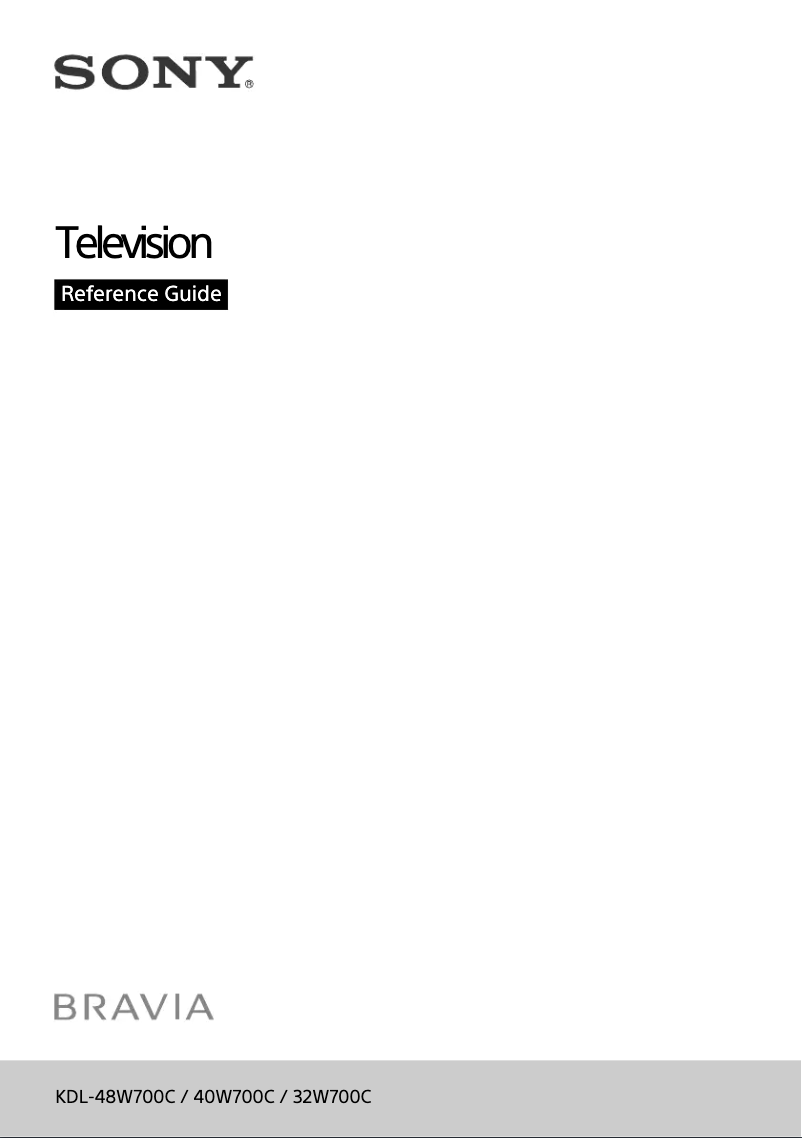 Imagen de la primera página del manual del dispositivo KDL-32W700C