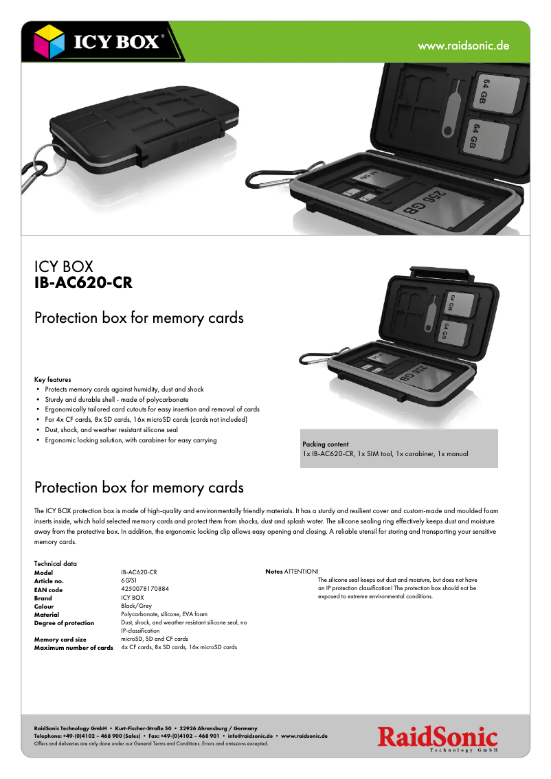 Imagen de la primera página del manual del dispositivo IB-AC620-CR