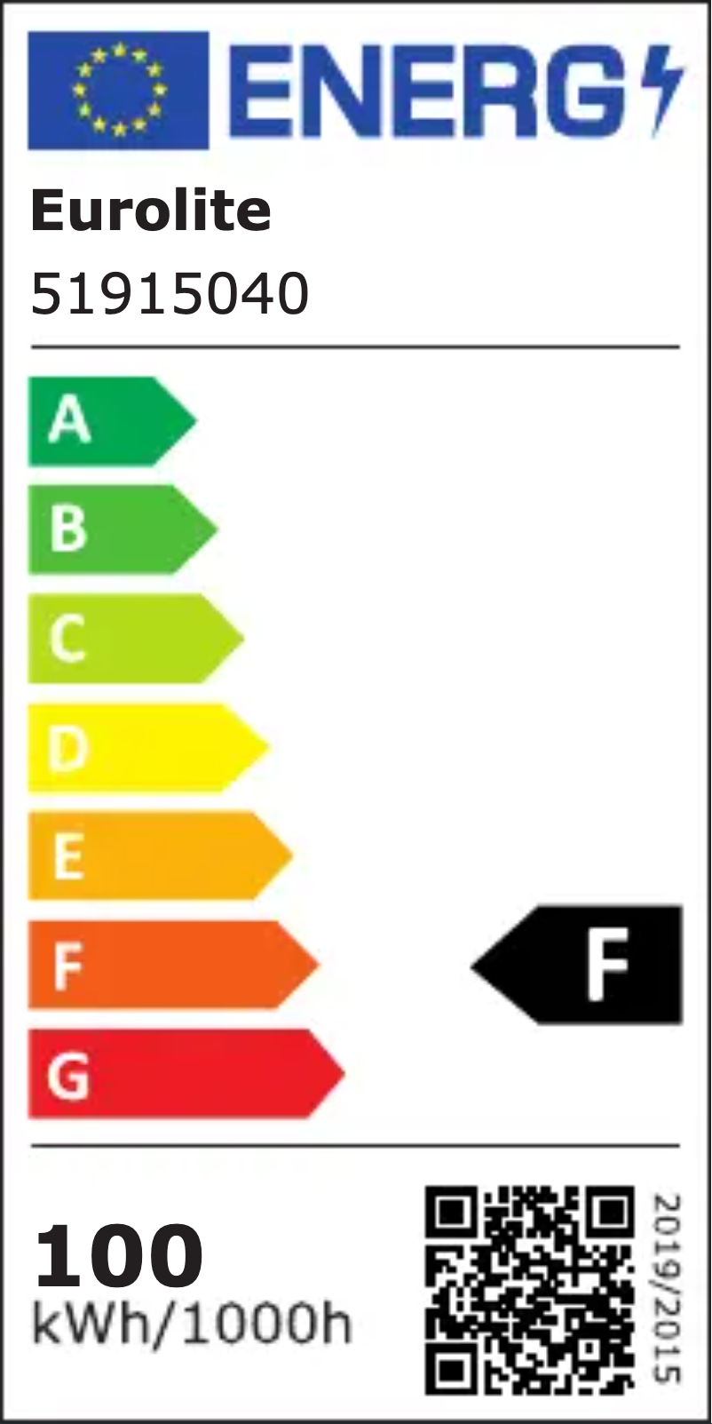 Página 1 del manual Etiqueta energética Eurolite LED IP FL-100