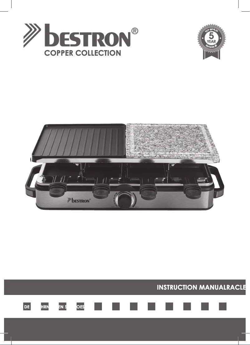 Página 1 del manual Manual de usuario Bestron ARG1200CO