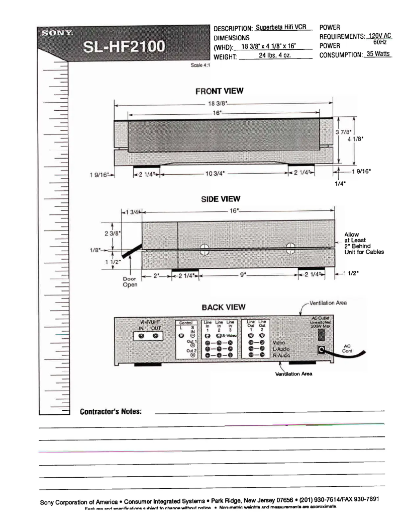 Imagen de la primera página del manual del dispositivo SL-HF2100
