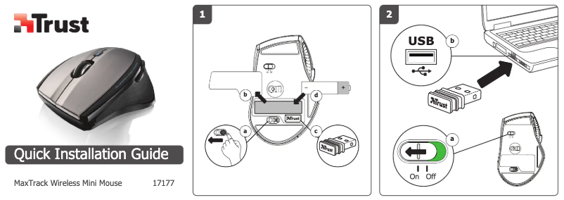 Imagen de la primera página del manual del dispositivo MaxTrack Wireless Mini