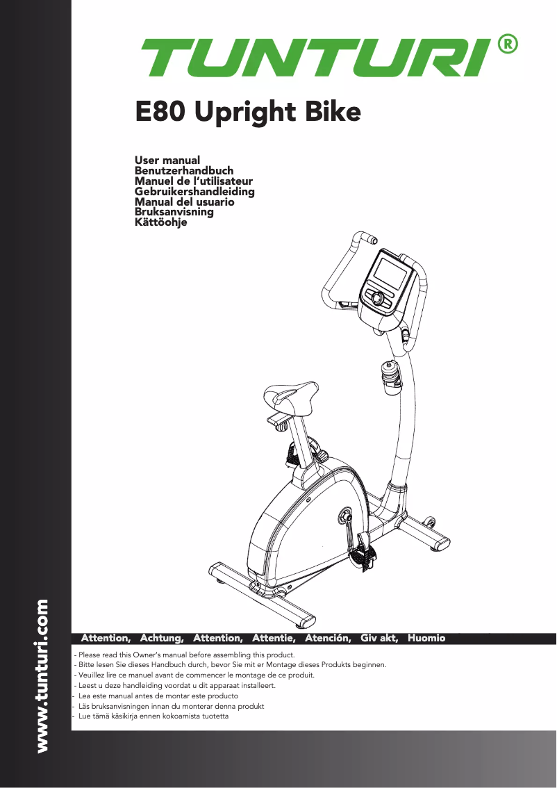 Imagen de la primera página del manual del dispositivo Endurance E80