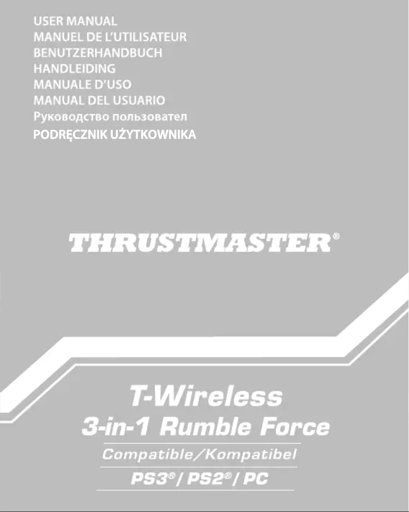 Imagen de la primera página del manual del dispositivo T-Wireless 3in1 Rumble Force (PC)