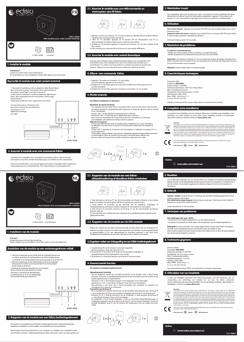 Imagen de la primera página del manual del dispositivo EMV-400M