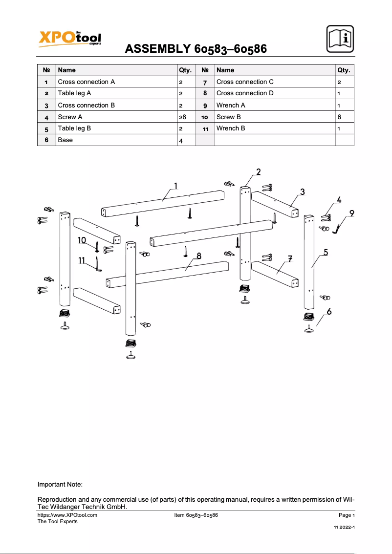 Página nº 1 - Manual de usuario WilTec 60584