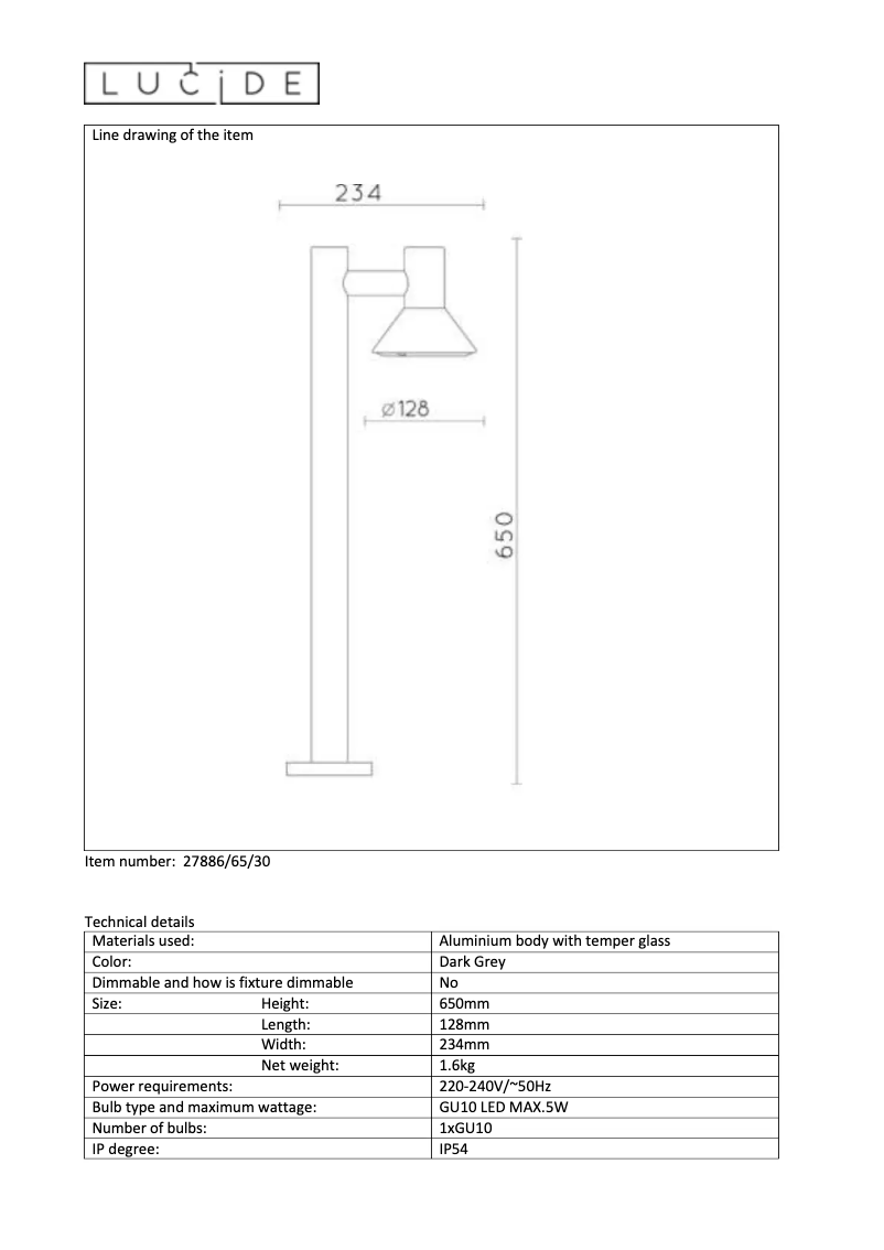 Página 1 del manual Manual de usuario Lucide Nando