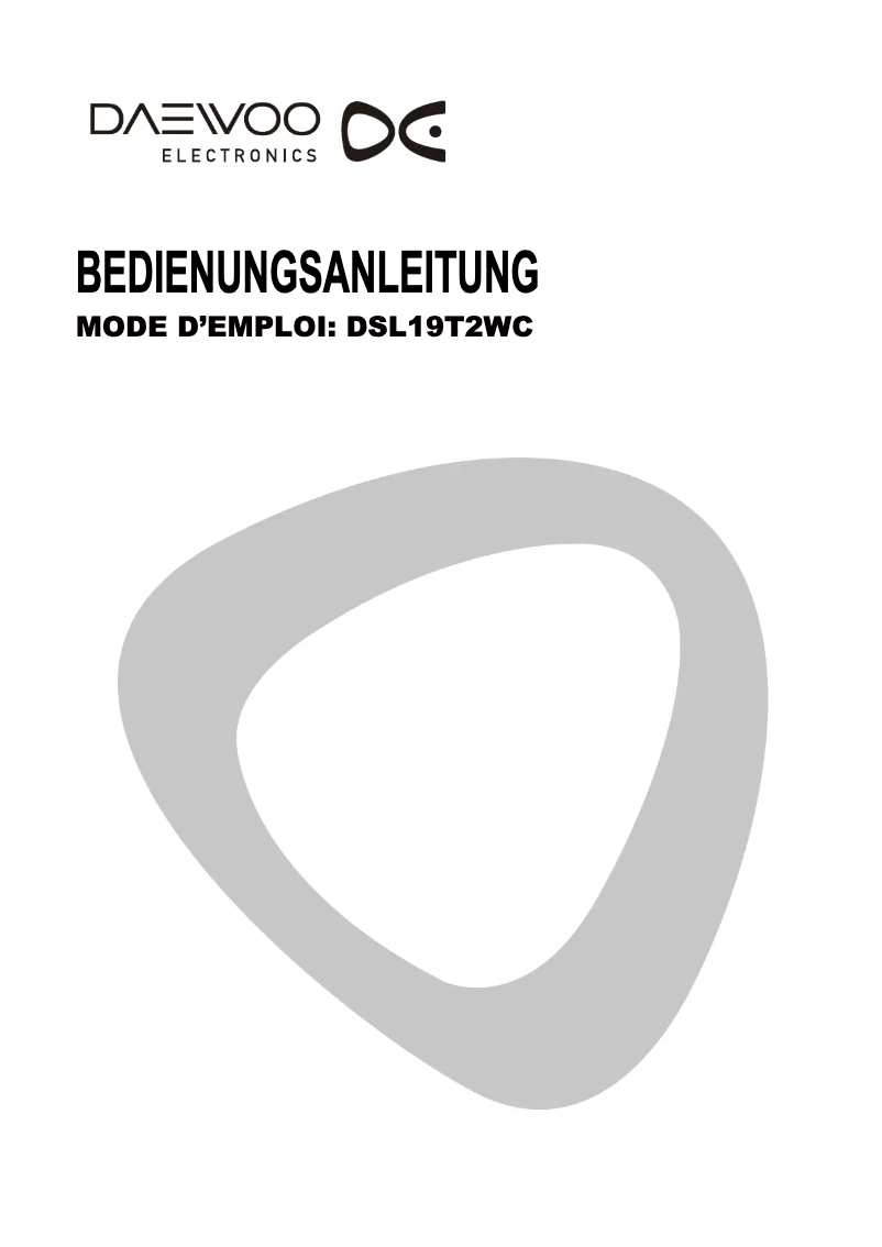 Página 1 del manual Manual de usuario Daewoo DSL19T2WCD