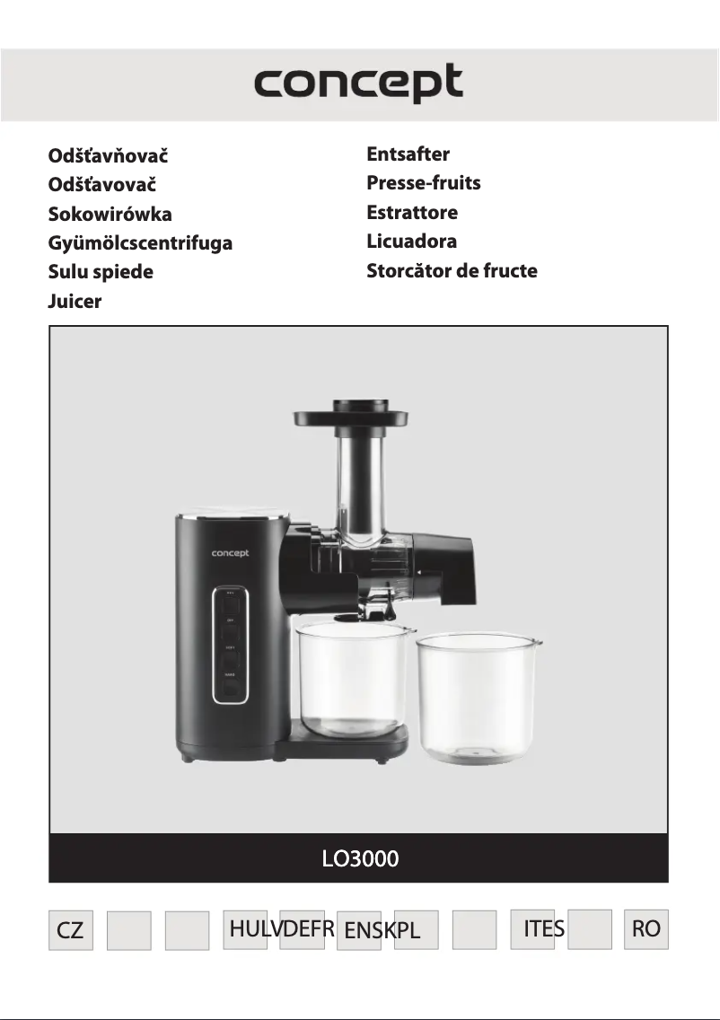 Imagen de la primera página del manual del dispositivo LO3000