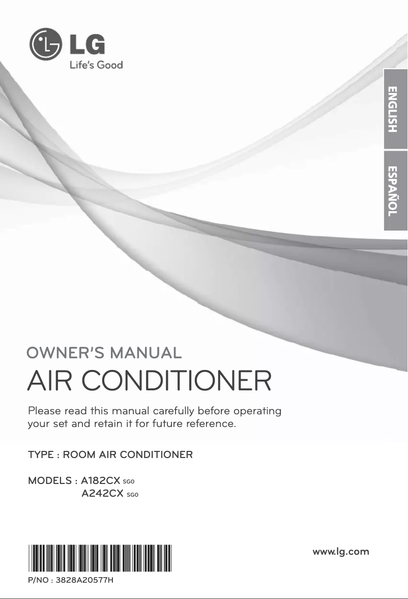 Página 1 del manual Manual de usuario LG A242CX