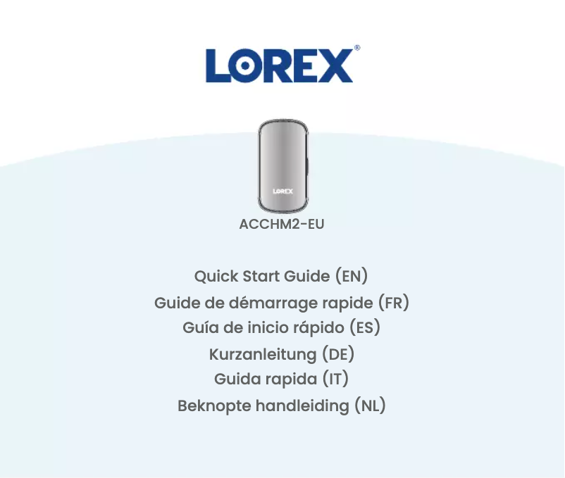 Página nº 1 - Guía de inicio rápido Lorex ACCHM2