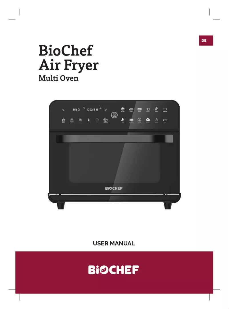 Página nº 1 - Manual de usuario BioChef Air Fryer