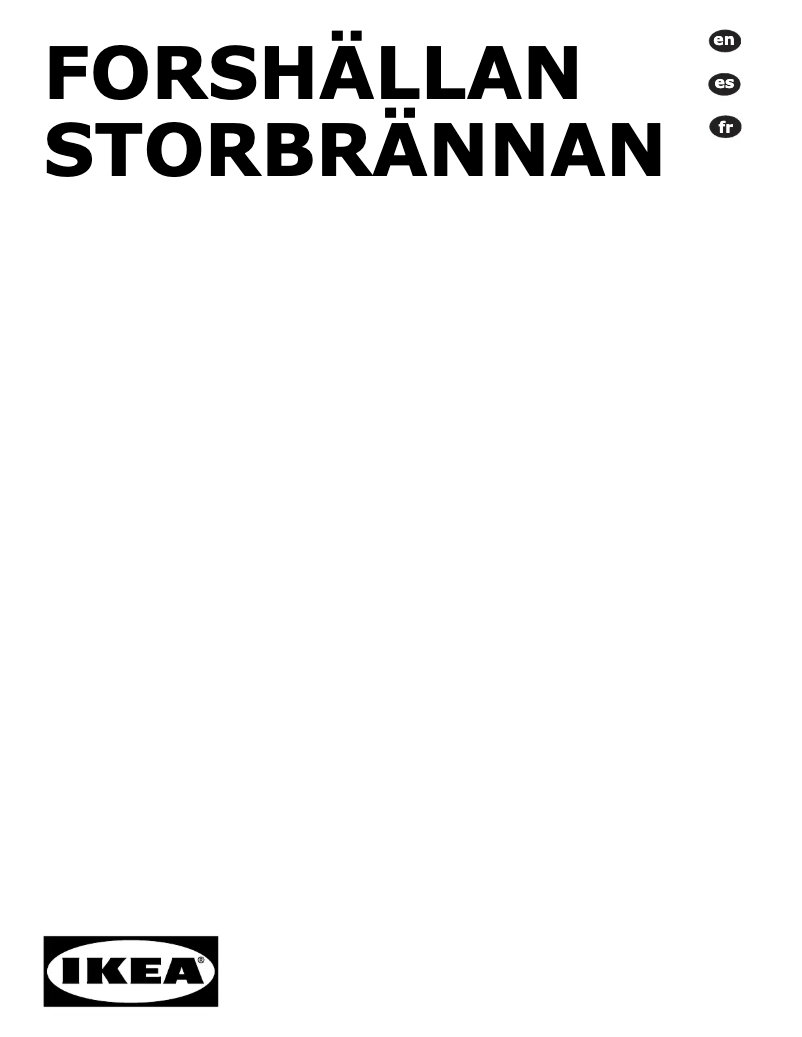 Imagen de la primera página del manual del dispositivo STORBRÄNNAN 105.405.45