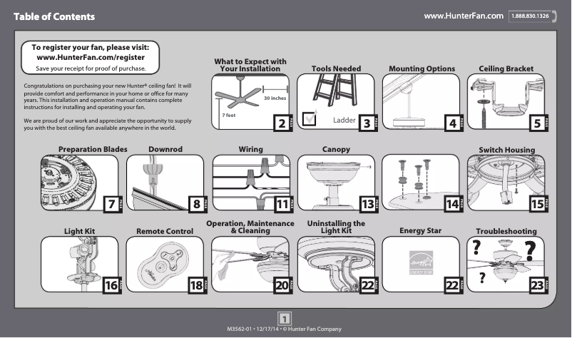 Imagen de la primera página del manual del dispositivo Sable Ridge
