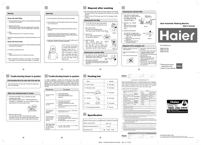 Imagen de la primera página del manual del dispositivo XBP72-0715S