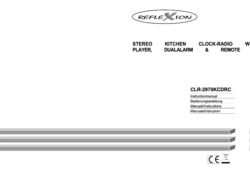 Imagen de la primera página del manual del dispositivo CLR-2970KCD