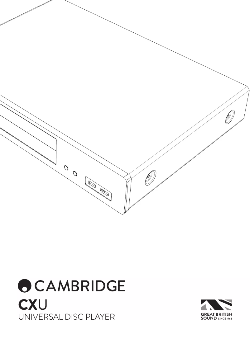 Imagen de la primera página del manual del dispositivo CXU