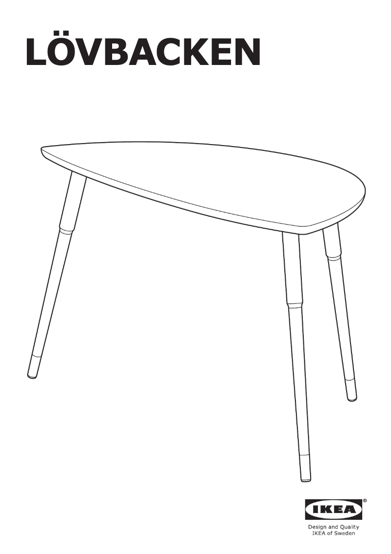 Página 1 del manual Manual de usuario Ikea LÖVBACKEN 905.570.99