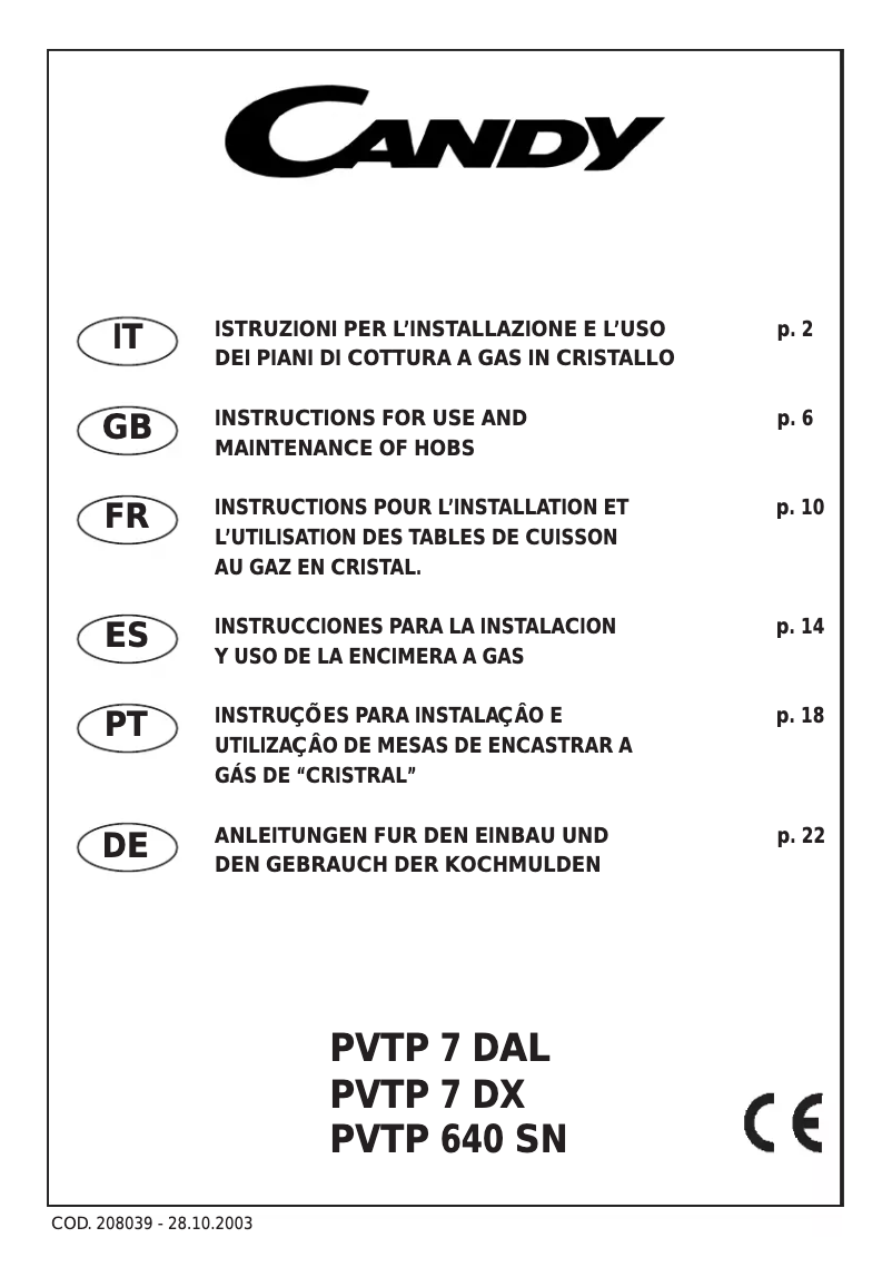 Imagen de la primera página del manual del dispositivo PC PVTP7DAL