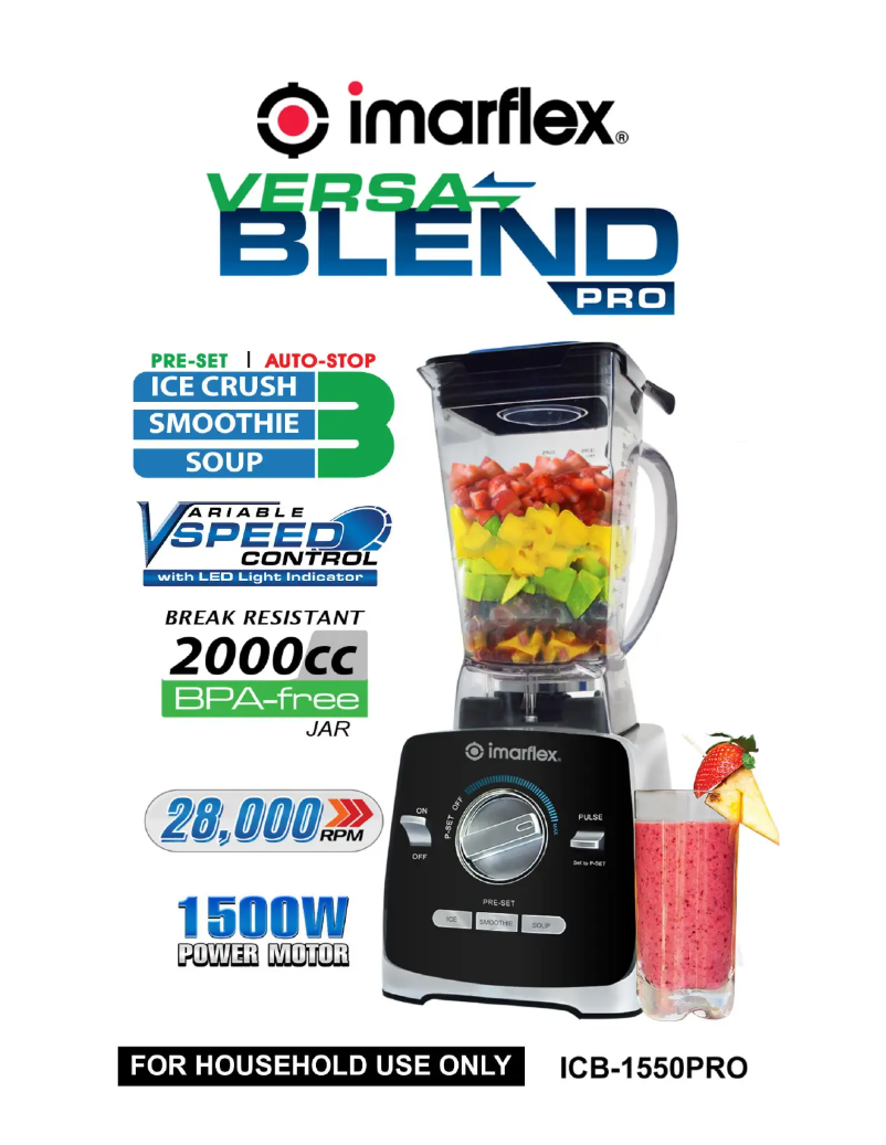 Página nº 1 - Manual de usuario Imarflex ICB-1550PRO