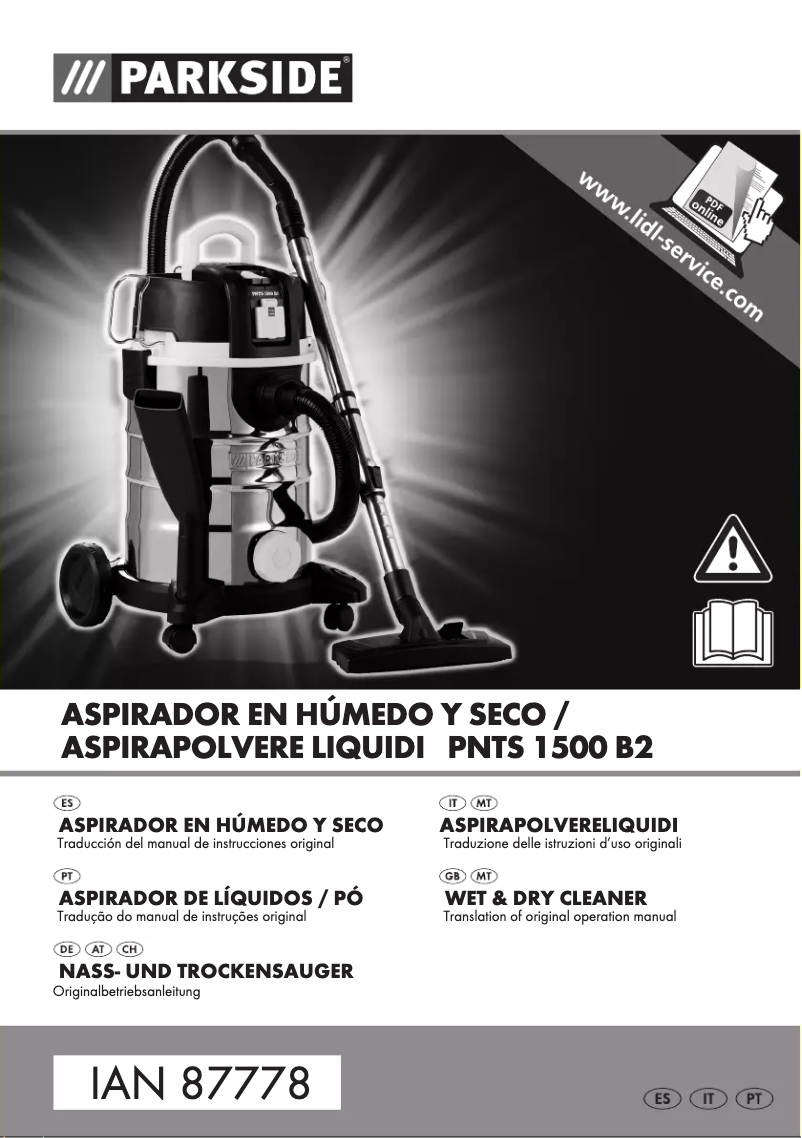 Página nº 1 - Manual de usuario Parkside PNTS 1500 B2