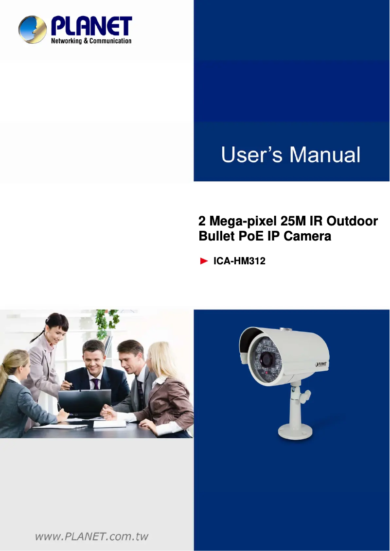 Imagen de la primera página del manual del dispositivo ICA-HM312