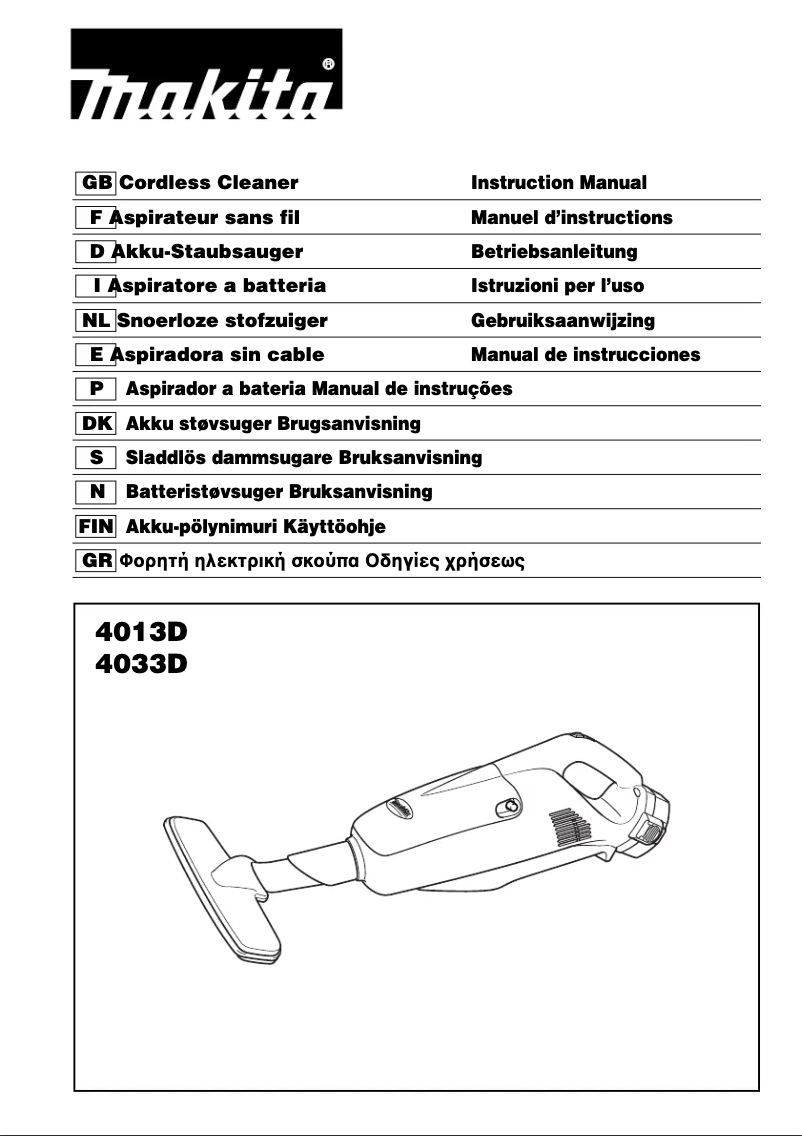 Página nº 1 - Manual de usuario Makita 4033D